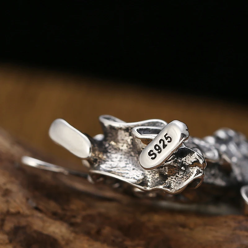 Men-Women-Pendant-Real-925-Sterling-Silver-Wushu-God-of-wealth-Guan-Yu-Necklace-Pendant-Jewelry