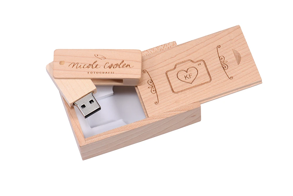JASTER USB 2,0(10 шт. бесплатный логотип) Деревянный usb+ Push-pull box USB флэш-накопитель карта памяти 4G 8G 16G 32G 64G u диск подарки