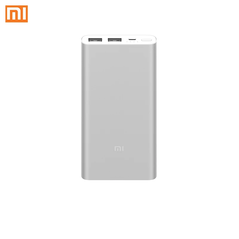 Xiaomi бренд 10000 мАч Внешний аккумулятор ультратонкий мини внешний аккумулятор для сотового телефона резервная батарея Cargador Portatil водонепроницаемый внешний аккумулятор - Цвет: Серебристый