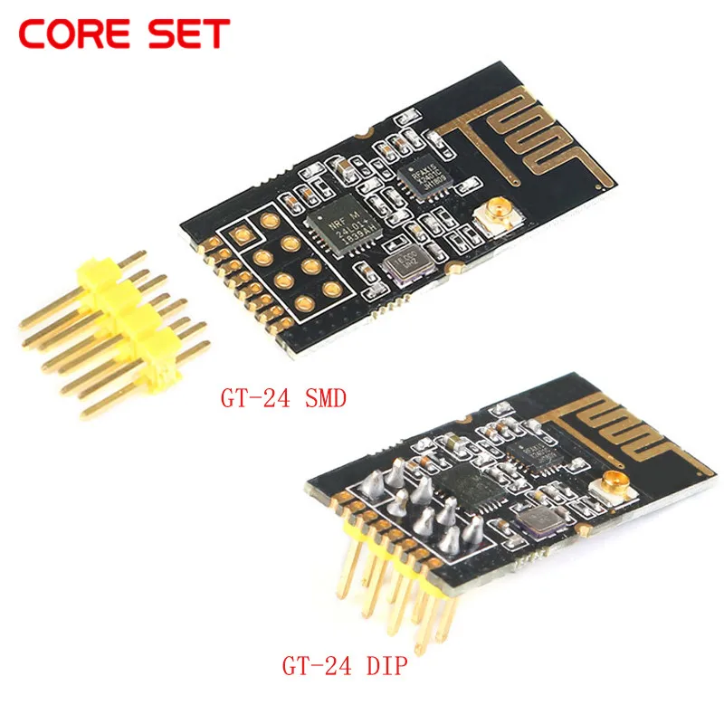 5 шт. GT 24 2 4G беспроводные модули 1100 метров на большие расстояния NRF24L01 + PA LNA