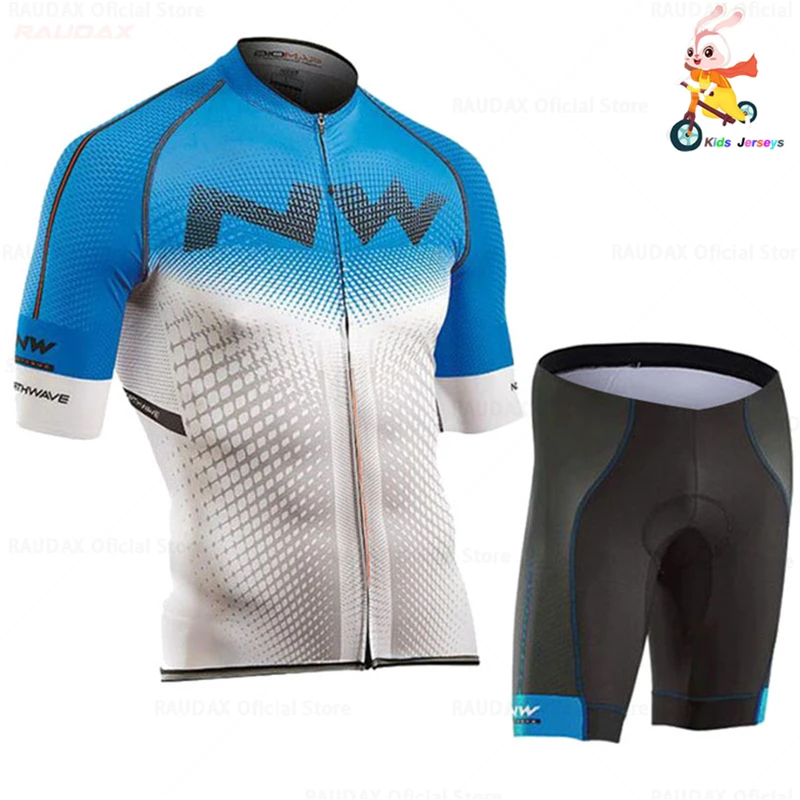 Комплект для велоспорта Northwave Pro Team Nw для мальчиков, велосипедная майка Mtb с коротким рукавом, трикотажная одежда для велоспорта, детская одежда для велоспорта, комплект с рубашкой