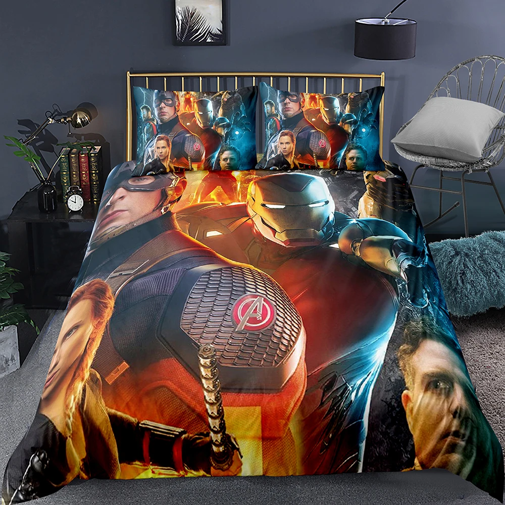 Комплект постельного белья с 3D Веном, Мстители Marvel, Железный человек, вспышка, двойное одеяло, королева, король, комплекты постельного белья, постельное белье