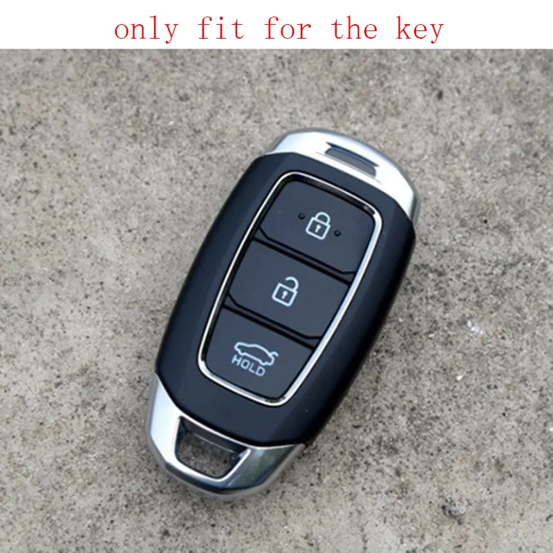 Premium Silicone Car Key Cover for Hyundai - 3-Button Protection Shell