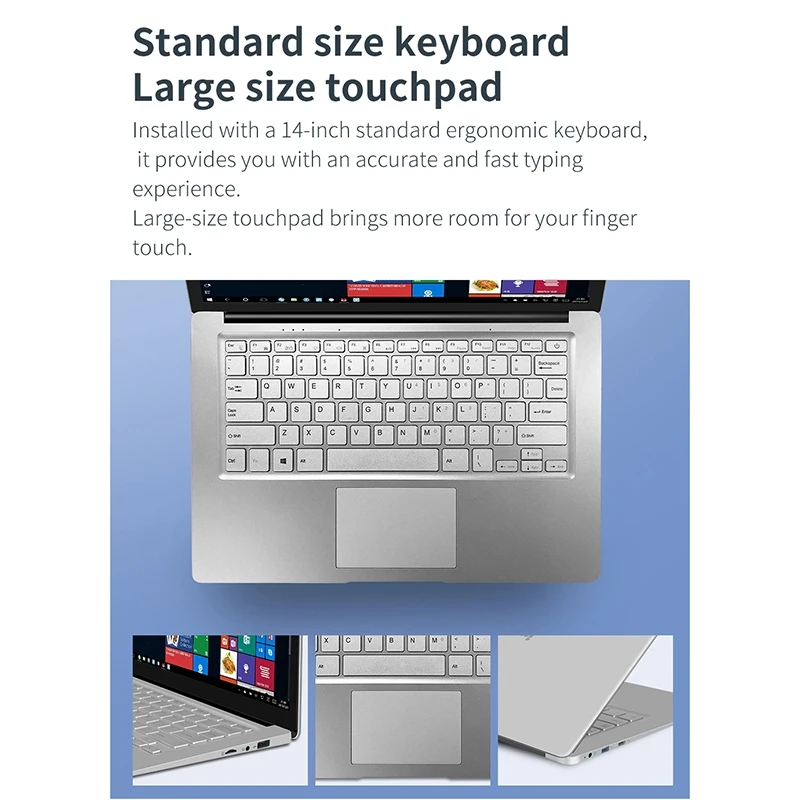 Горячий джемпер Ezbook S4 ноутбук 14 дюймов Fhd Безель Ips экран тонкий ультрабук 8 Гб Ram 256 ГБ Rom Intel Celeron J3160 двухдиапазонный Wif