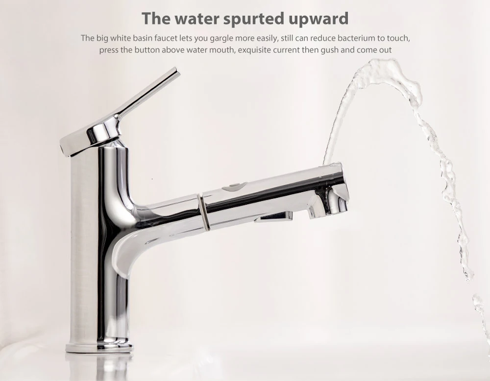 Large White Basin Faucet