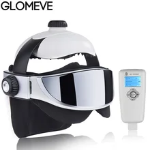 Электрический массажер GLOMEVE для шеи и головы с дальним инфракрасным нагревом, маска для глаз, массажный вибрационный стимулятор давления воздуха, стимулятор мышц, забота о здоровье
