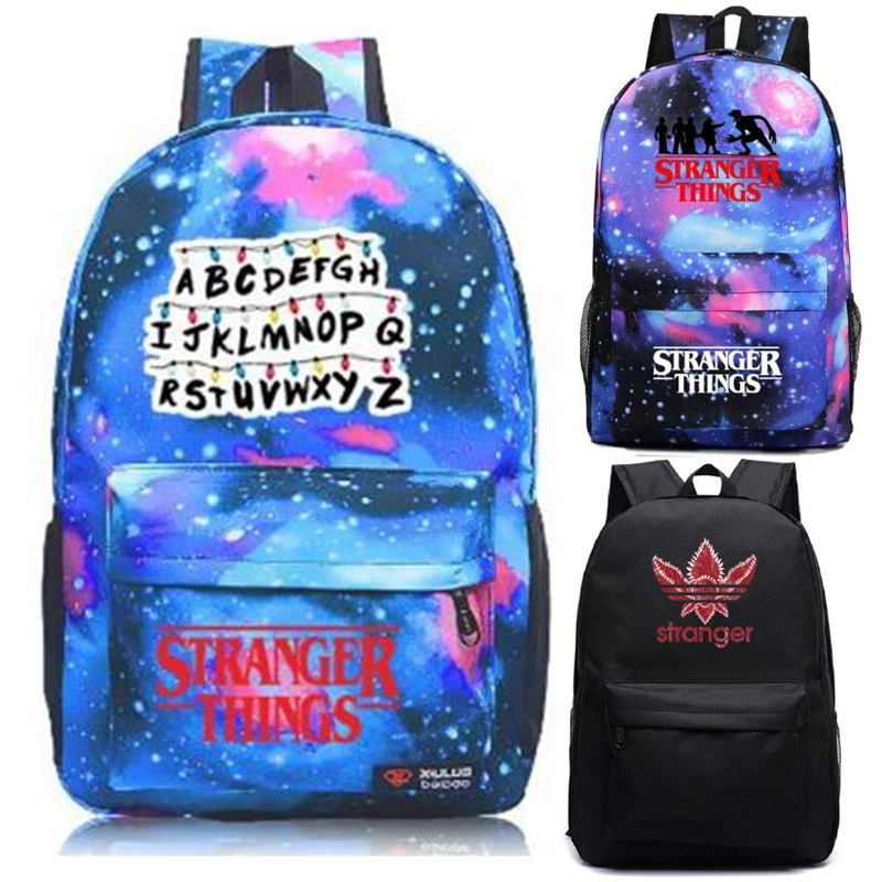 

Stranger Things Galaxy Backpack School Bag Student Notebook backpack Daily Gift Cosplay