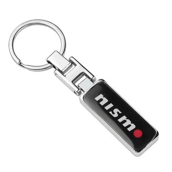 

Fashion Metal Key Chain Key Ring Car Styling For Nissan Nismo Almera Tiida X Trail Note Juke Teana 350Z 370Z GTR Car accessories