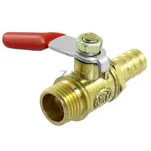 1/" PT наружная резьба до 10 мм колючая ручка шланга латунный шаровой клапан