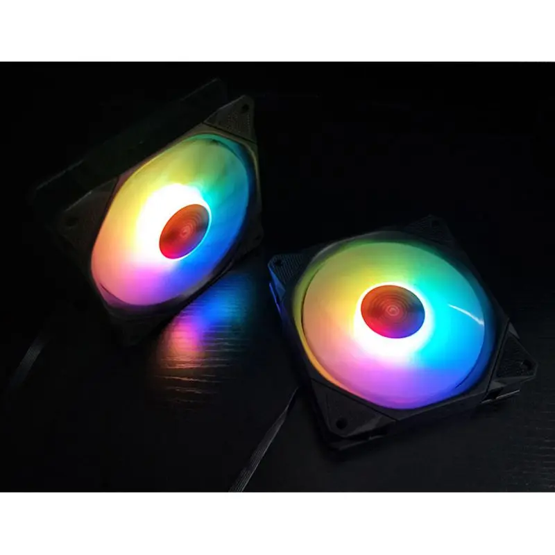 ПК настольный компьютер кулер бесшумный вентилятор чехол RGB Mute волшебное изменение цвета с контроллером