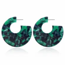 Леопардовый цвет, акриловый C-кольцо для пирсинга серьги женские ацетатные Черепаховые ювелирные изделия для женщин