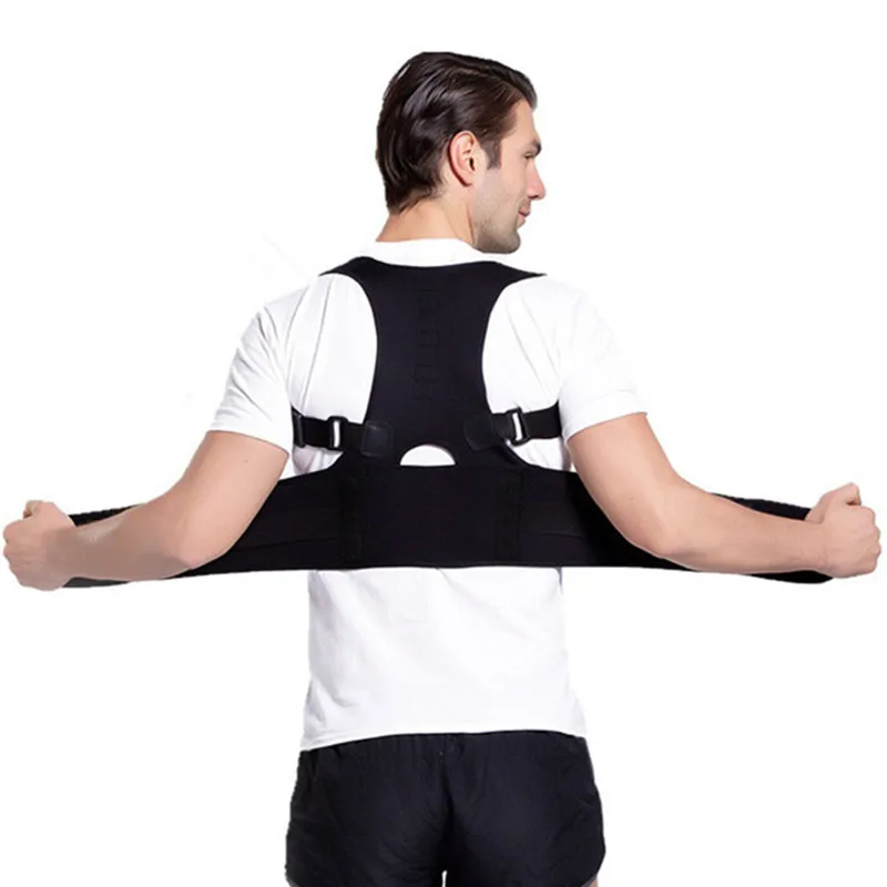 Мужской корректор для коррекции сутулой осанки с регулируемой защитой спины и плеч, Корректирующее белье для здоровья и ухода за телом