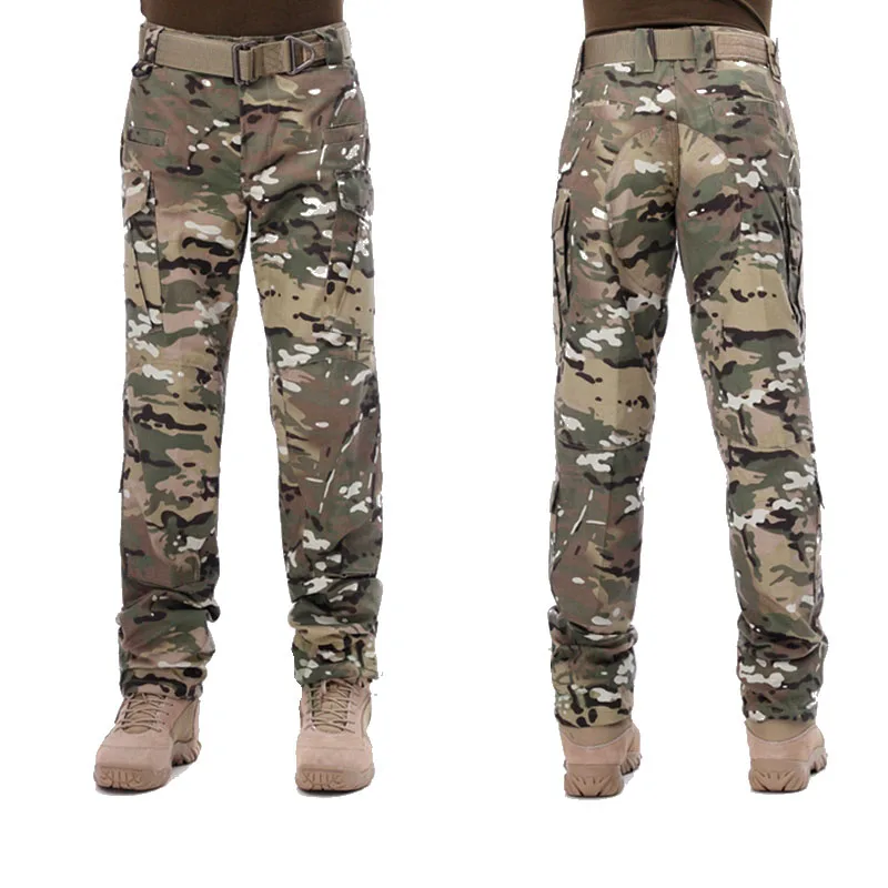 Tactical Camouflage Pants Military Multi-pockets Cargo Pants Men Army Clothes Combat Training Trousers Hunting Outdoor Uniforms