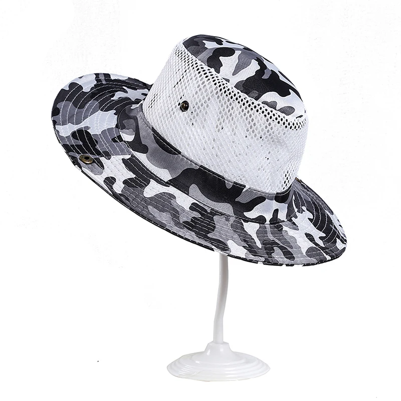 Водонепроницаемая Солнцезащитная шляпа ведро лето для мужчин и женщин Рыбалка Boonie шляпа Защита от солнца УФ Длинные Большие широкие поля Боб Пешие прогулки на открытом воздухе