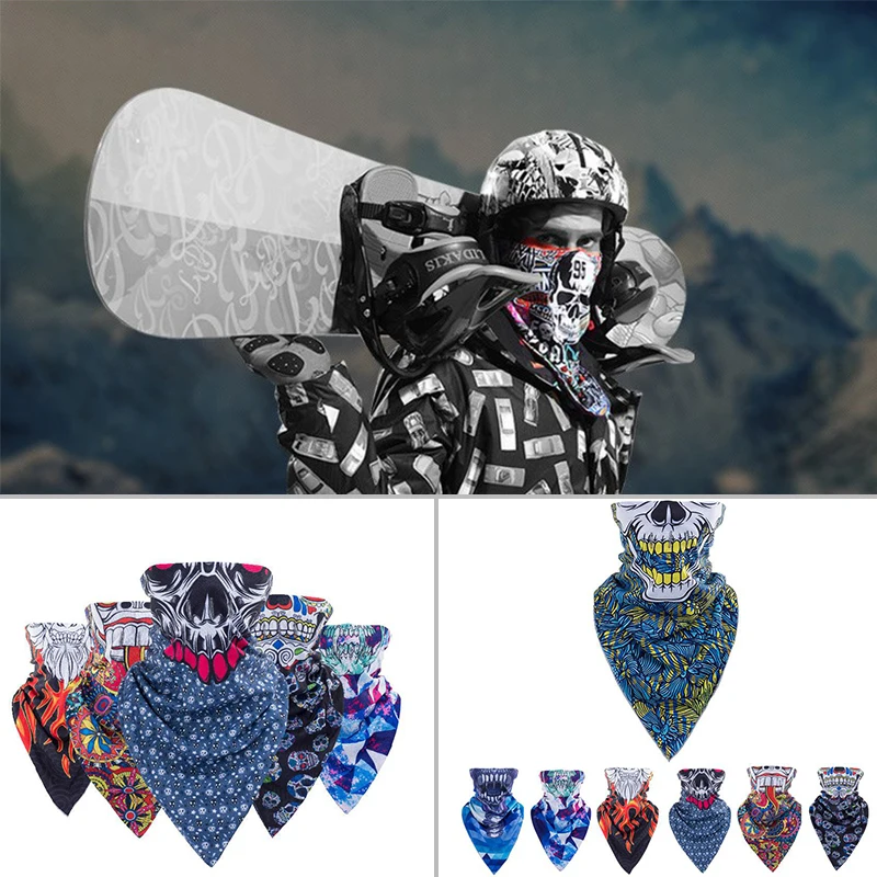 Warm Skull Ghost Face Mask Neck Warmer Motorcycle Bike Windproof Balaclava