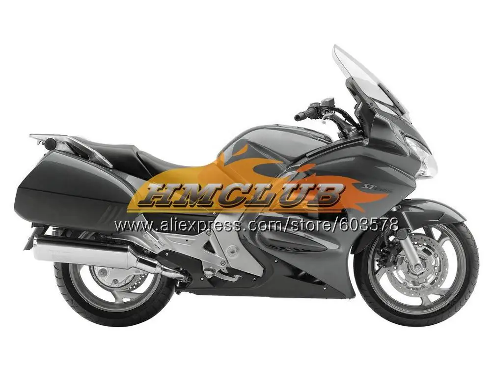 Комплект для HONDA ST1300 Pan Европейский 00 01 02 03 04 05 06 глянцевый зеленый 90CL. 4 STX1300 ST-1300 ST 1300 07 08 09 10 11 12 13 обтекатель - Цвет: No. 19 Grey