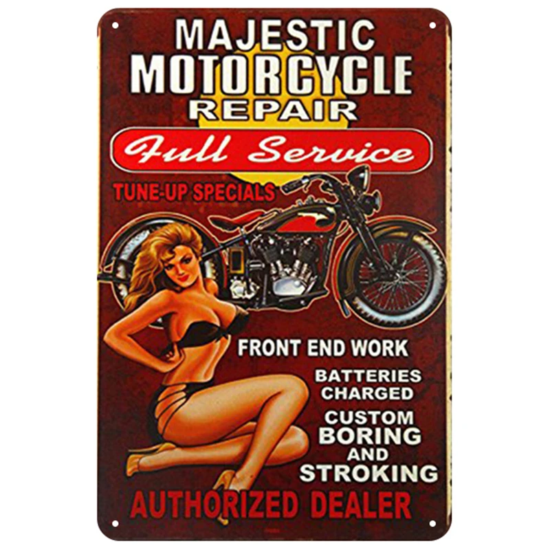 Norton табличка металлическая винтажная жестяная вывеска Pin Up потертый шик декор винтажные металлические знаки украшение бара металлический плакат для паба металлическая пластина - Цвет: 3