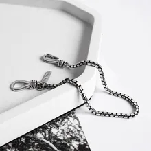 Браслет из стерлингового серебра 925 пробы для женщин винтажное тайское серебро ручной работы 3 мм Толстая коробка цепи браслеты Модная бижутерия Браслеты