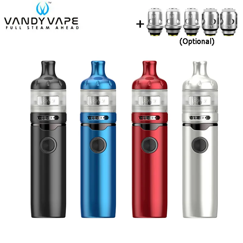 Оригинальный Vandy Vape Berserker S AIO Kit BSKRS Vandyvape электронная сигарета Pen 1100 мАч батарея 2 мл