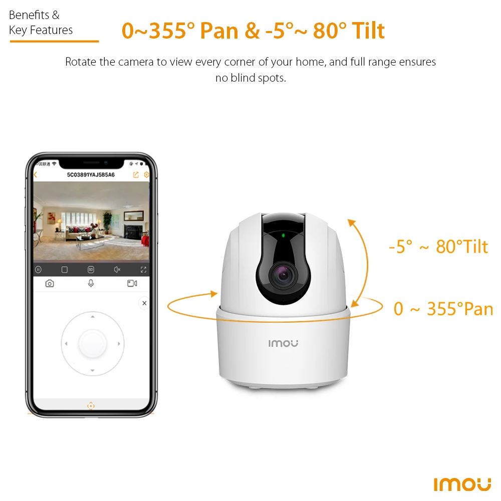 IMOU  ̺  Ȩ  360 ī޶, ΰ  ߰ ð,    IP ī޶, 2C 4MP