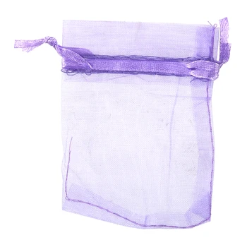 

100 Pack Purple Organza Gift Bags