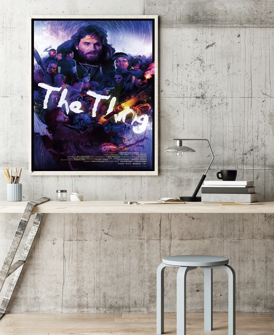 M177 The Thing 1982 Классический плакат из фильма ужасов Джон плоттер художественная