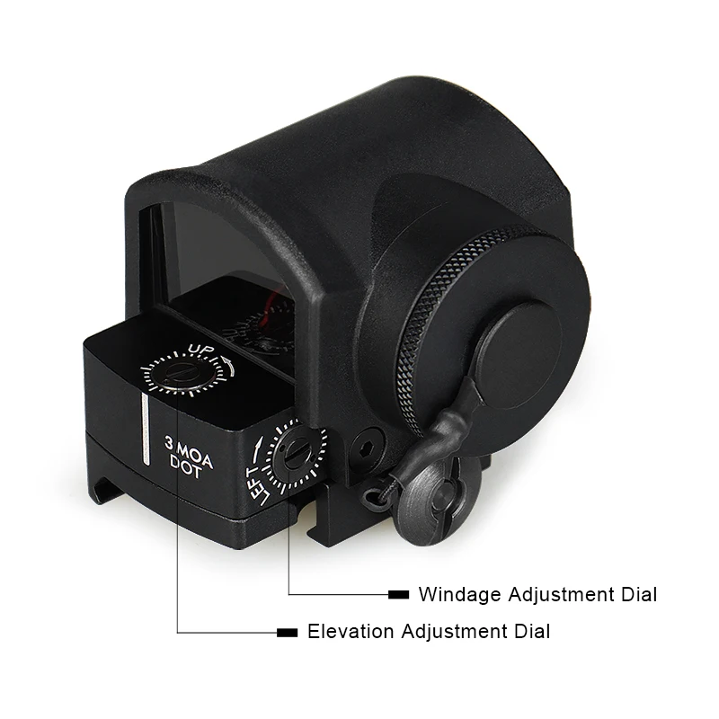 Hunting Scope PPT 1x25x18.5 RMS Mini Red Dot Scope Pistol Handgun Sight Fit 21.2mm Picatinny GLOCK 17 19 9mm AR15 M4 AK HK2-0133