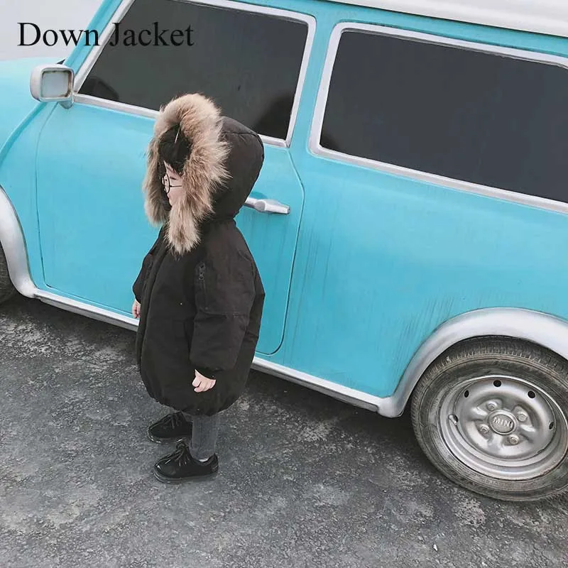 Down Jacket-2 Пуховики для девочек Детская куртка с хлопковой подкладкой для мальчиков детская зимняя верхняя одежда и пальто повседневная одежда для маленьких девочек зимние парки - Цвет: Down Jacket-2