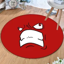 Красный игровой коврик, круглый ковер, коврик для ползания, нескользящий, подарок для детей, ковры для путешествий, горячие покупки, медведь ZOOTOP