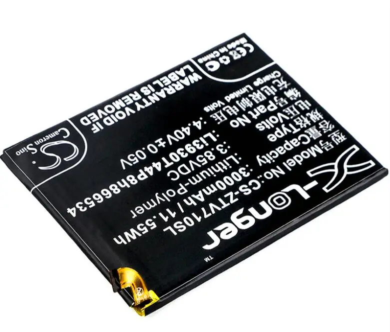 Cameron sino 3000 мАч батарея для zte Blade V7 Max Dual SIM Li3930T44P8h866534 мобильный, Смартфон батарея