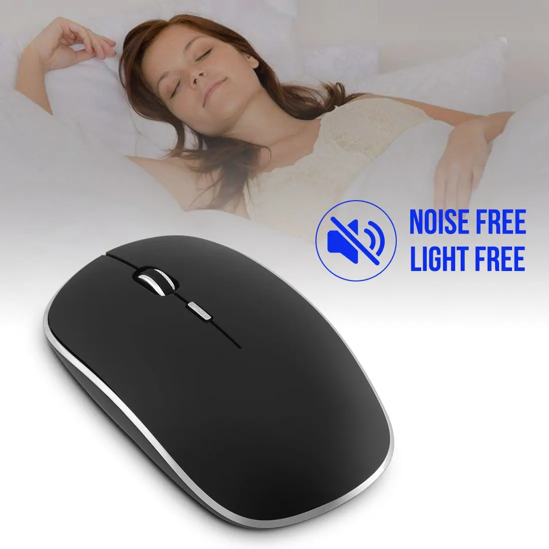 2.4G Slim Silent Wireless Computer Mouse With Nano Receiver 1800DPI Adjustable Optical Mouse Silent Click For PC Laptop wireless mouse