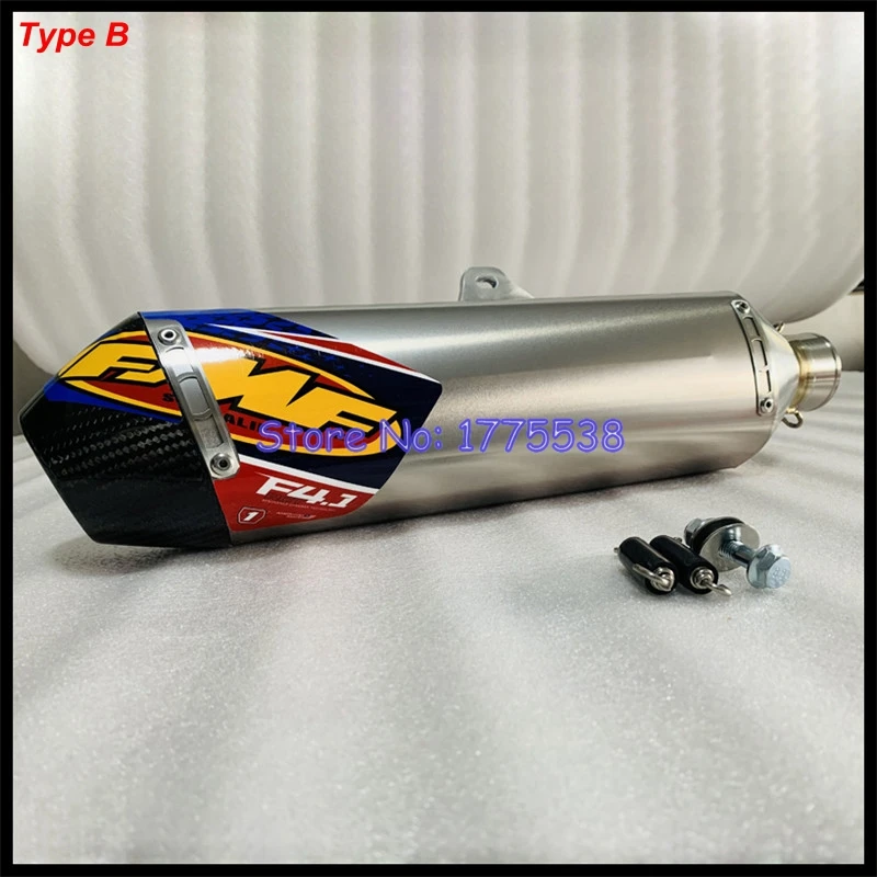 Angepasst Universal Motorrad Auspuff Flucht Moto mit Carbon Spitze für KTM  Tmax530 Xmax300 KX250F MT07 MT09 R3 R6 Z900 - AliExpress