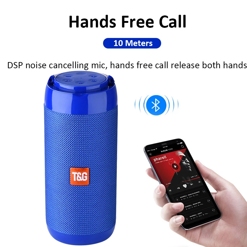 Водонепроницаемая портативная Bluetooth колонка уличные беспроводные колонки с