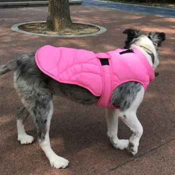 

Large Pet Dog Reflective Jacket Winter Warm Dog Clothes For Labrador Waterproof Big Dog Coat Chihuahua French Bulldog Outfits