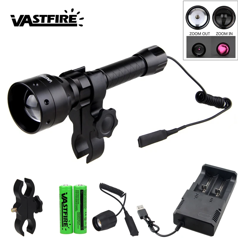 IR Infrared Torch 850nm Night Vision T50 iluminator Hunting Flashlight 50MM Lens IR Infrared Torch 850nm Night Vision T50 iluminator Hunting Flashlight 50MM Lens