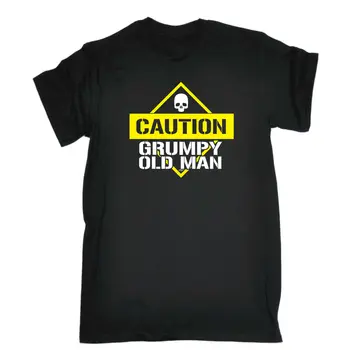 

Funny Novelty T-Shirt Mens tee TShirt - Caution Grumpy Old Man