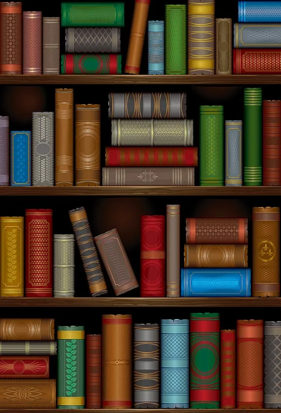 Bookcase backgrounds photography fabric graduation photographic backdrops for professional photographer studio lv-642 | Электроника