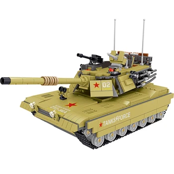 

1065Pcs Moc Military 96A Main Battle Tank DIY Small Particle Military Tank Building Blocks Model Educational Toy For Kid Adult
