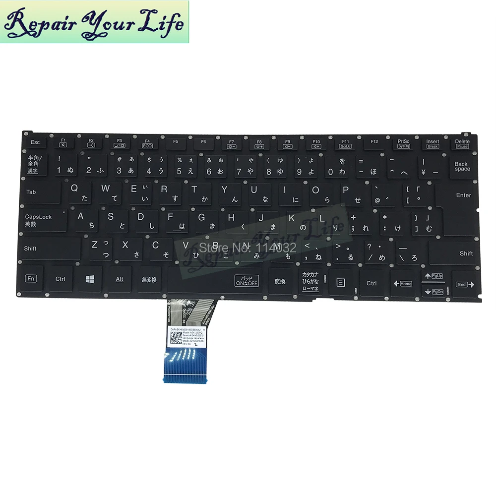 Замена клавиатуры для NEC PC-HM750PAL AEKH5J00010 черный ноутбук JP с японской раскладкой