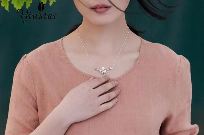 Yiustar Новинка модный Спиннер женские кольца с цветком лотоса для женщин ювелирные