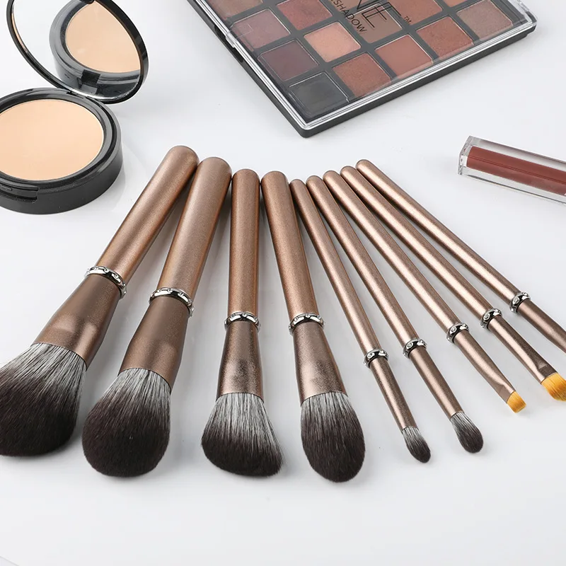 

9Pcs Diamond Makeup Brushes Set Powder Foundation Blush Blending Eye shadow Lip Cosmetic Beauty Make Up Brush Pincel Maquiagem
