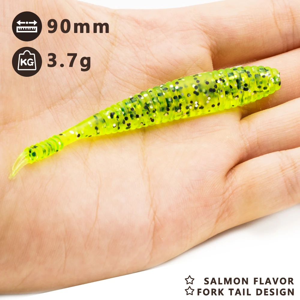 8 шт./лот Мягкая силиконовая приманка 3 7 г/9 см рыболовная Jerkbait Bass гольян плавающие