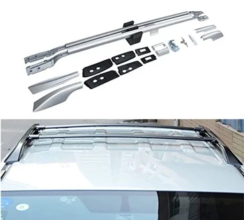 

2Pcs Fit for Toyota- Land Cruiser FJ200 LC200 2008-2020 Aluminium Roof Rail Roof Rack Bars Cross Bars Crossbars - Black