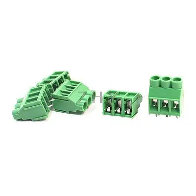 

5Pcs KF635 6.35mm 4-Pin Plug in PCB Screw Terminal Barrier Block Connector