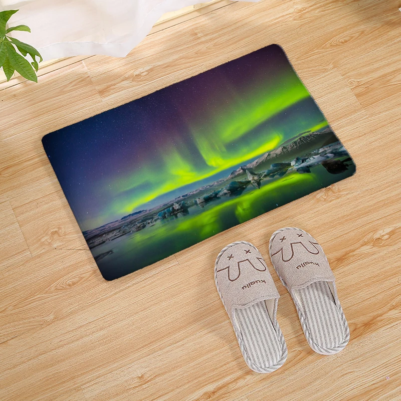 22 Natural Scenery Print Home Mat Outdoor Doormat Kitchen Floor Carpet Rugs Insole Kitchen Rugs Indoor Bathroom Non-slip Floor Mats - Цвет: 22