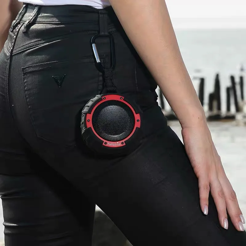 Открытый Bluetooth динамик Портативный беспроводной стерео динамик с микрофоном IPX8 водонепроницаемый для вечерние для кемпинга Поддержка громкой связи вызов