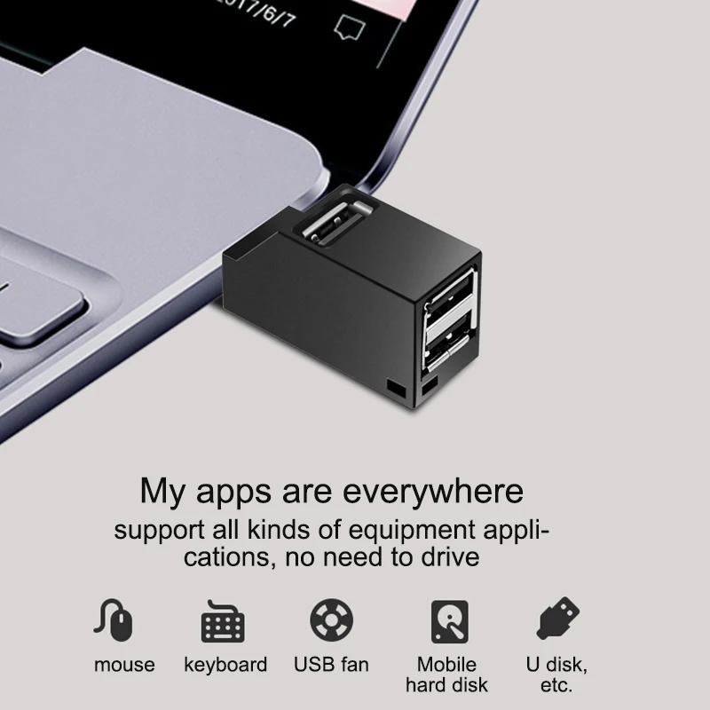 Мульти USB зарядка концентратор удлинитель 2 0 питание OTG адаптер 3 порта мини для
