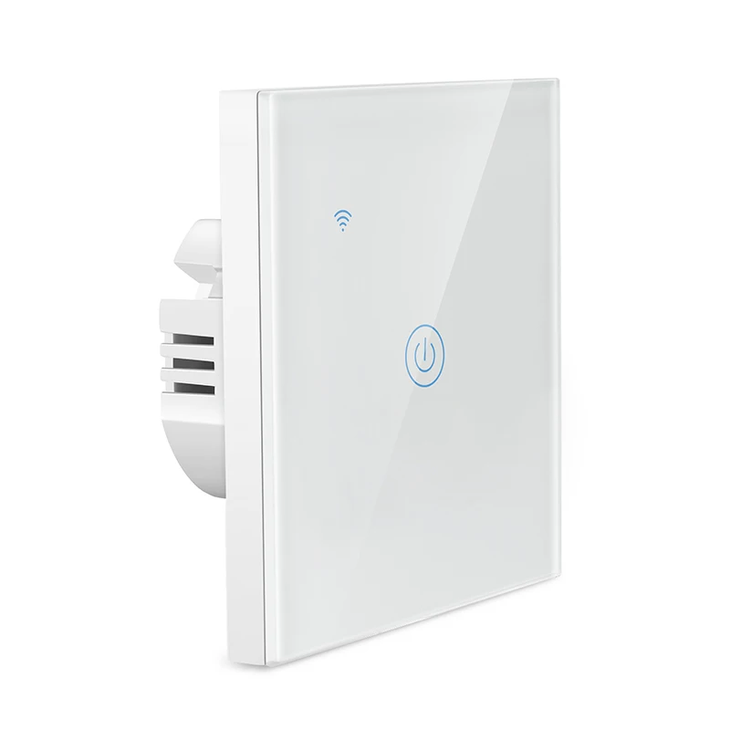 1/2/3 Gang 1 Way Tuya WiFi Smart Switch Wall Light Switch WiFi Single live line for application without neutral wire