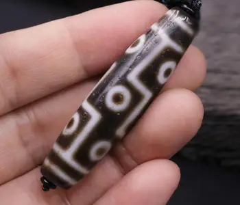 

Magic Energy Tibetan old Agate 9 Eye Kingdom dZi Bead Necklace Pendant Amulet 4A FZZY LKbrother Saurces Top Quality Garrentee