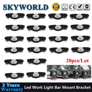 

20x Universal Hood Led Lights Bar Mount Bracket Offroad For Car Truck SUV UTV ATV 4x4 4WD Led Work light Bar Mounting Holder